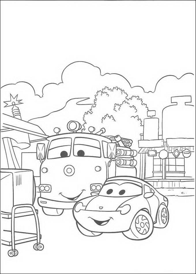 Kids-n-fun.com | Coloring page Cars (Pixar) Cars (Pixar)